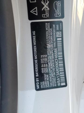 2021 BMW M440XI WBA13AR0XMCF46684