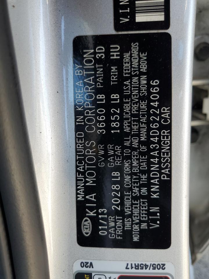 Lot #3310301054 2013 KIA RIO EX