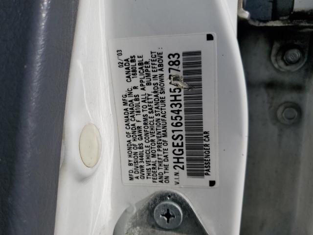 2003 HONDA CIVIC LX #3303013601