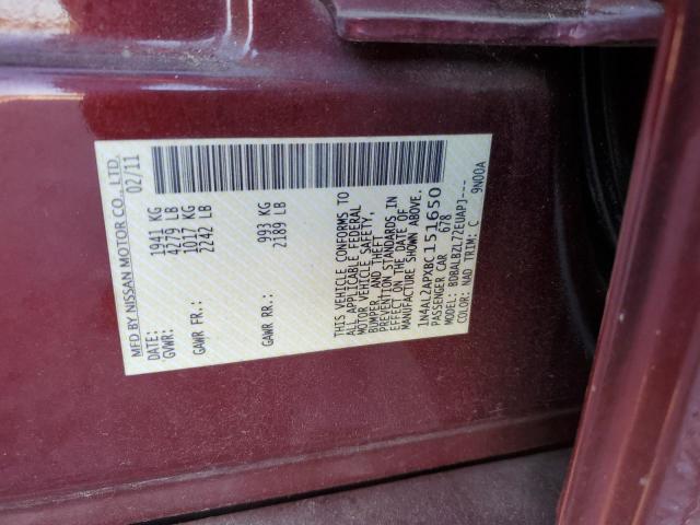 2011 NISSAN ALTIMA BAS - 1N4AL2APXBC151650