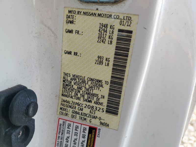 2012 NISSAN ALTIMA - 1N4AL2EP6CC208325