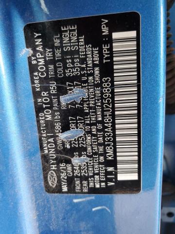 2017 HYUNDAI TUCSON LIM KM8J33A48HU259883