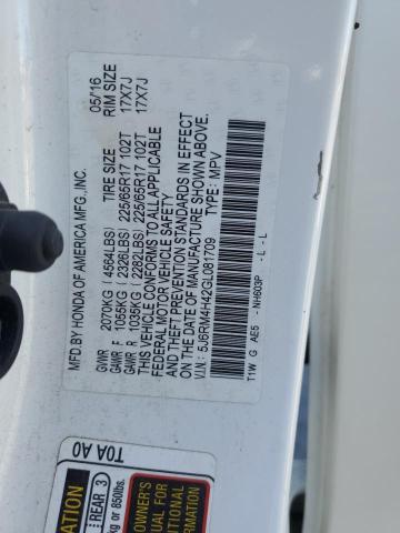 2016 HONDA CR-V SE - 5J6RM4H42GL081709