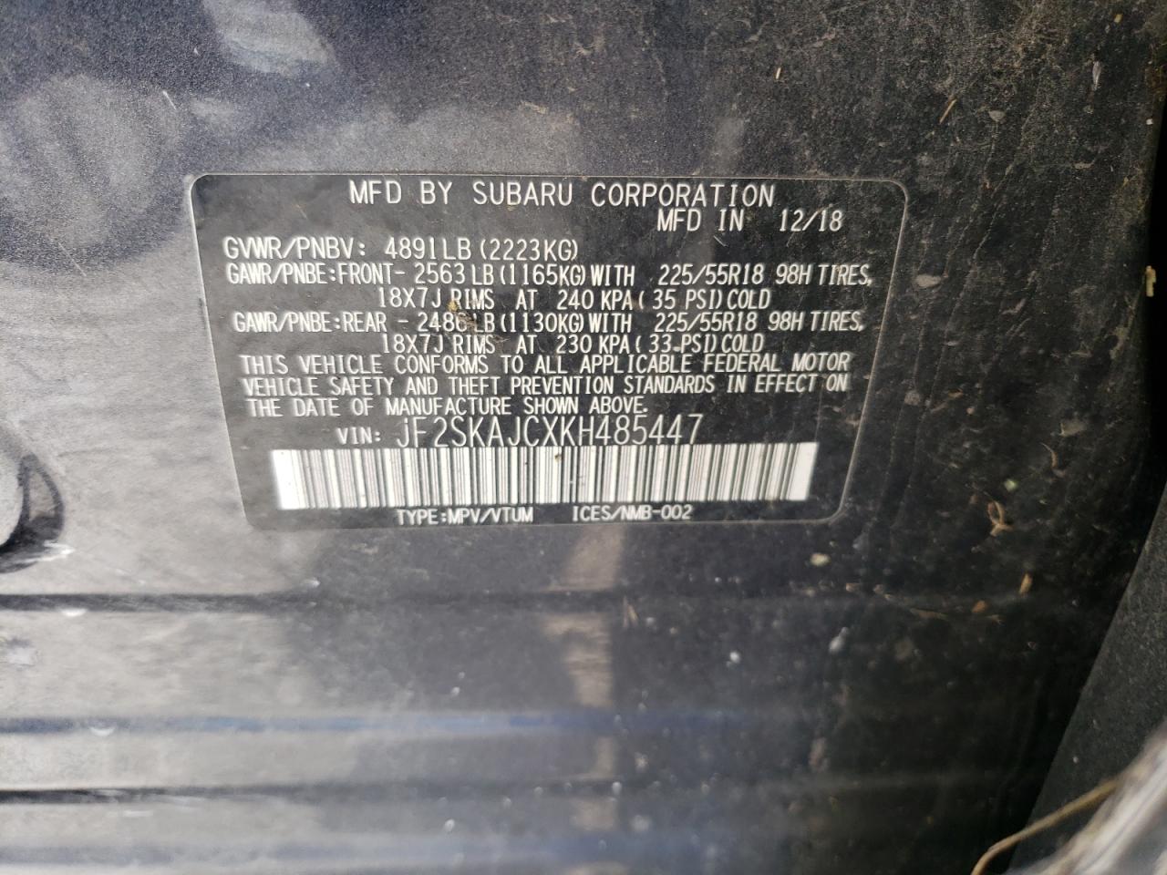 SUBARU FORESTER SPORT