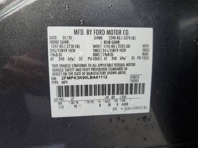 2020 FORD EDGE TITAN - 2FMPK3K90LBA61112