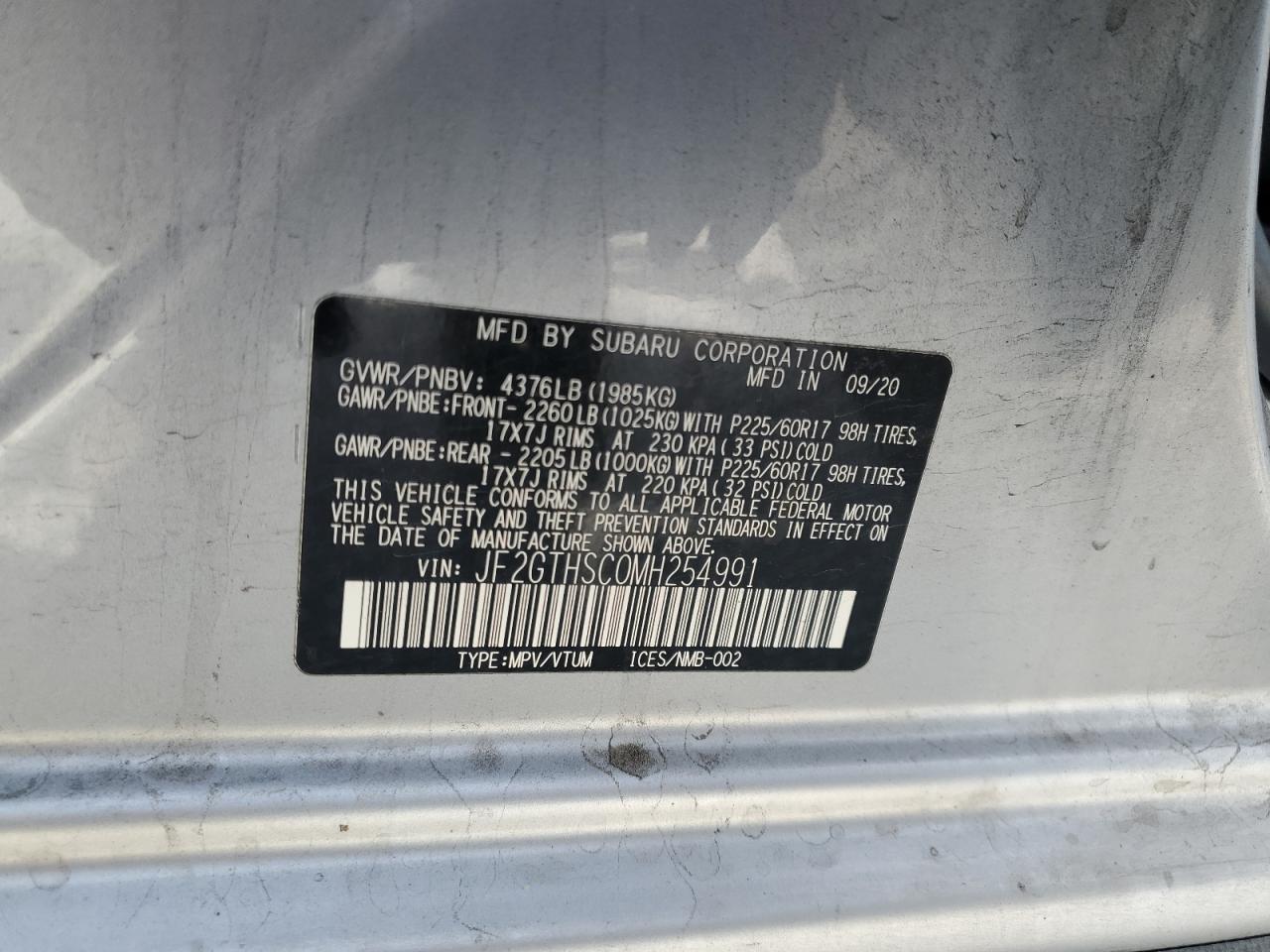 SUBARU CROSSTREK SPORT