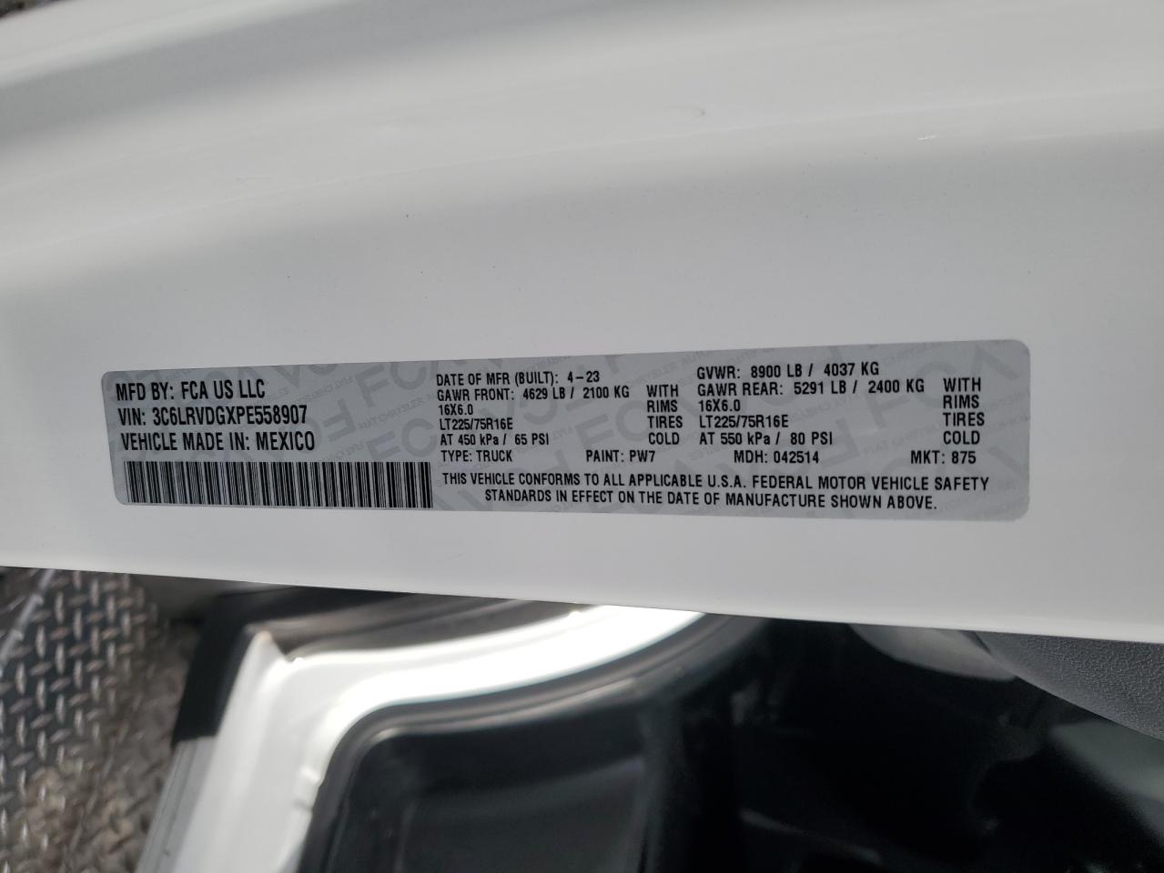 RAM PROMASTER 2500 HIGH