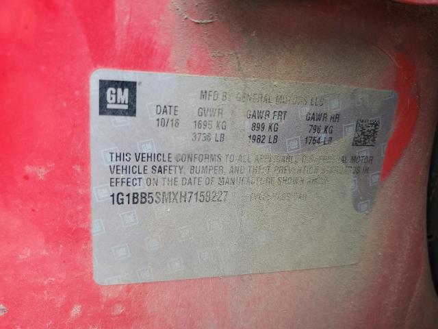 2017 CHEVROLET CRUZE LS #3317917911