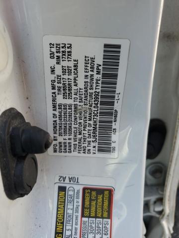 2012 HONDA CR-V EXL - 5J6RM4H73CL043992