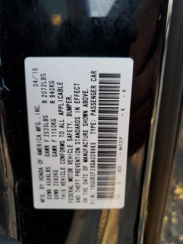 2016 ACURA TLX 19UUB2F39GA009665