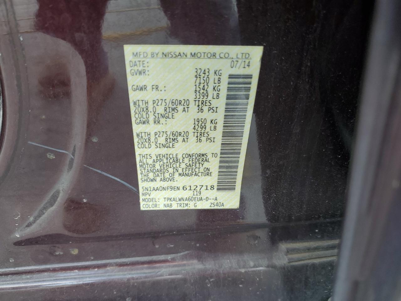 NISSAN ARMADA PLATINUM