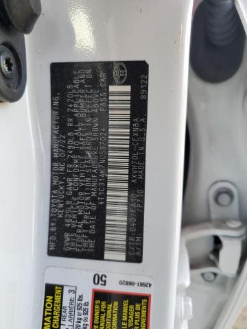 2022 TOYOTA CAMRY LE - 4T1C31AK7NU597024