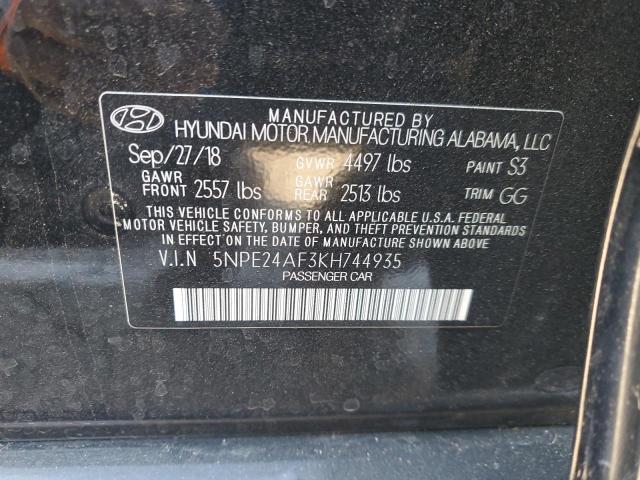 2019 HYUNDAI SONATA SE - 5NPE24AF3KH744935