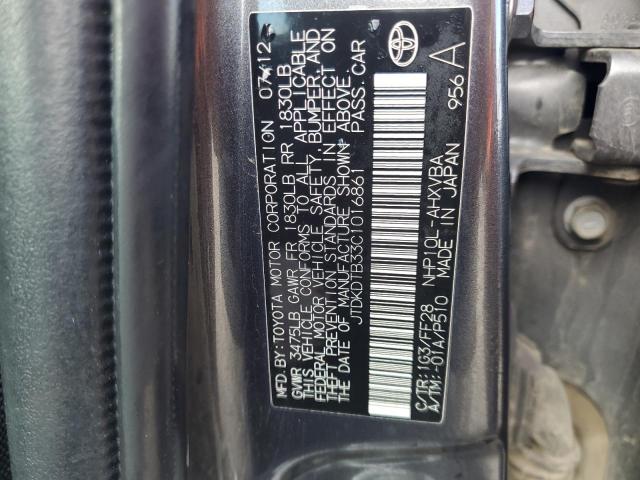 2012 TOYOTA PRIUS C - JTDKDTB33C1016861