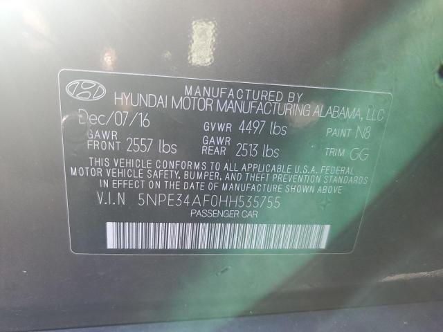 2017 HYUNDAI SONATA SPO - 5NPE34AF0HH535755