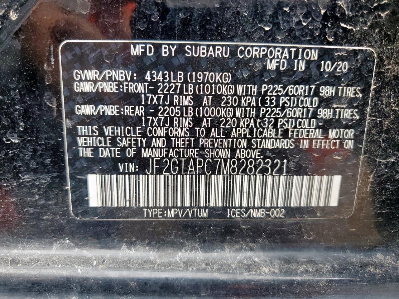 SUBARU CROSSTREK PREMIUM