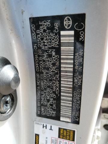 2020 TOYOTA PRIUS L JTDKARFU4L3118673