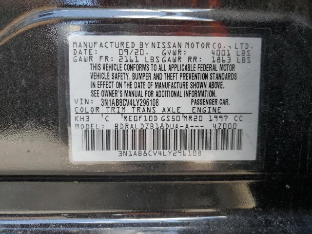 2020 NISSAN SENTRA SV 3N1AB8CV4LY296108