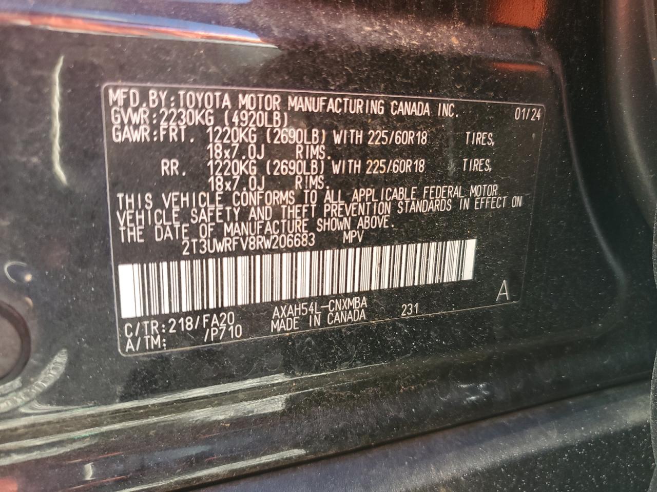 TOYOTA RAV4 WOODLAND EDITION