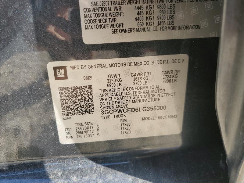 2020 CHEVROLET SILVERADO #3312723323