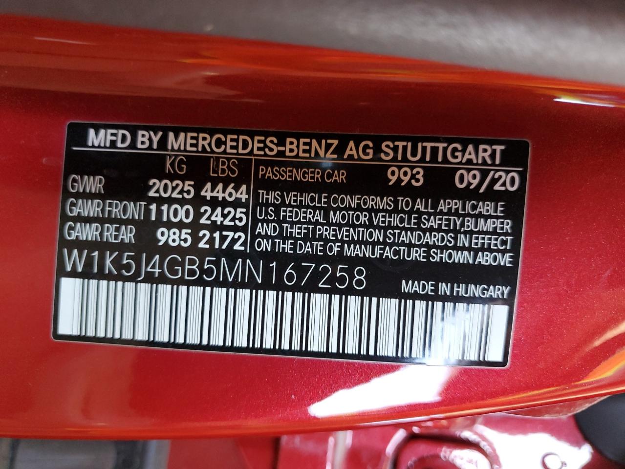 Lot #3311480237 2021 MERCEDES-BENZ CLA 250