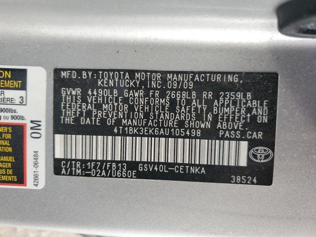 2010 TOYOTA CAMRY SE #3290372784