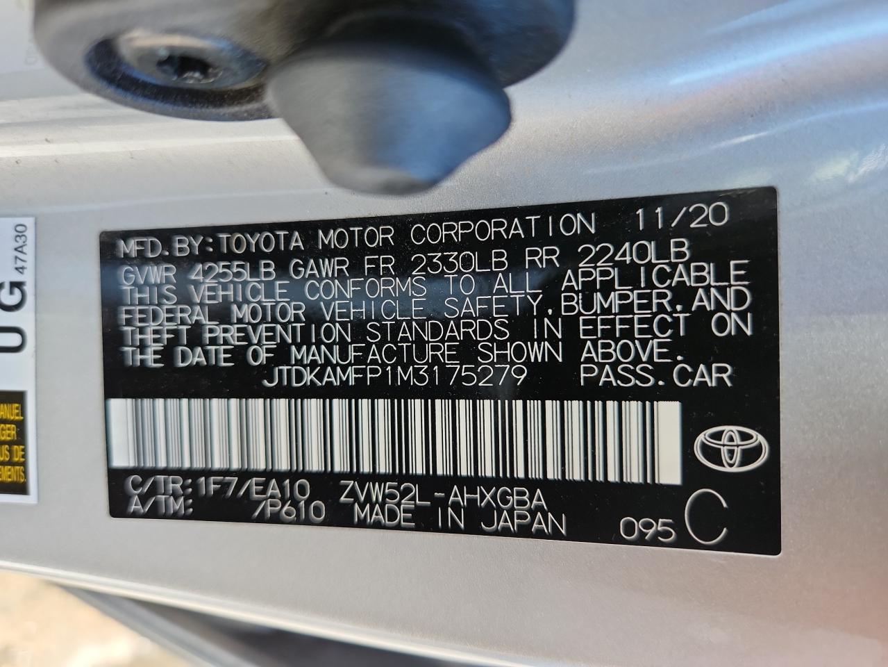 TOYOTA PRIUS PRIME LE