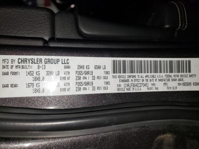 2014 JEEP GRAND CHER - 1C4RJFBG4EC273451