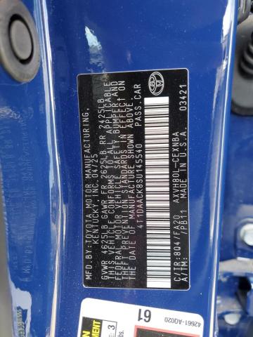 2025 TOYOTA CAMRY XSE 4T1DAACK8SU145540