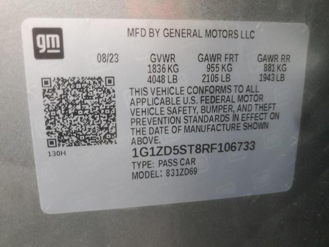 2024 CHEVROLET MALIBU LT - 1G1ZD5ST8RF106733
