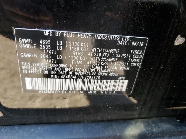 2017 SUBARU OUTBACK 2. 4S4BSAHC7H3202878