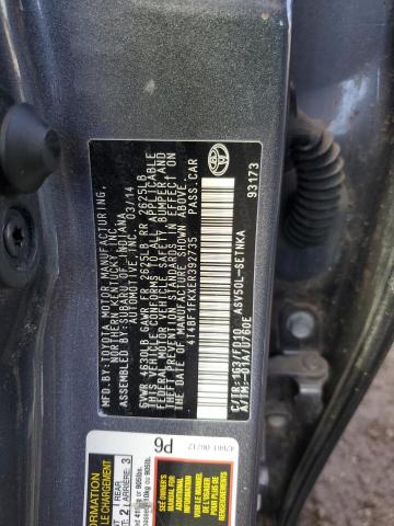 2014 TOYOTA CAMRY L - 4T4BF1FKXER392735