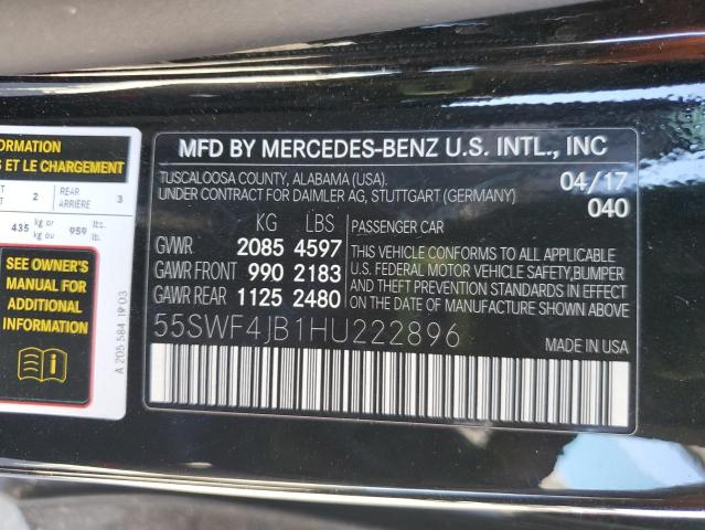 2017 MERCEDES-BENZ C 300 - 55SWF4JB1HU222896