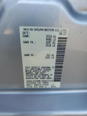 2022 NISSAN ALTIMA SR - 1N4AL4CV0NN394254