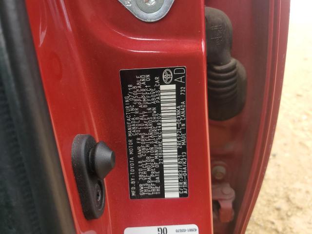 2019 TOYOTA COROLLA L - 2T1BURHE1KC148202