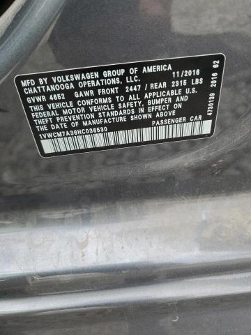 2017 VOLKSWAGEN PASSAT SEL - 1VWCM7A36HC036530