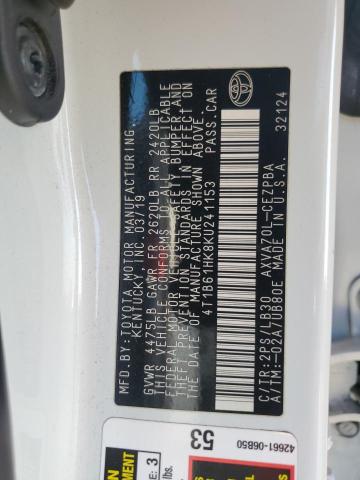 2019 TOYOTA CAMRY XSE #3284953955