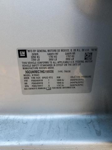 2017 CHEVROLET SILVERADO - 3GCUKREC7HG198036