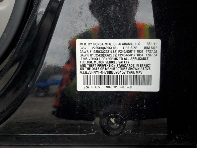 2011 HONDA PILOT EXLN #3304021593