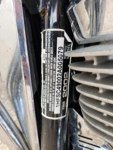 2002 HONDA VTX1800 R 1HFSC49002A005079