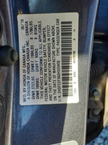 2016 HONDA CIVIC LX #3287532048