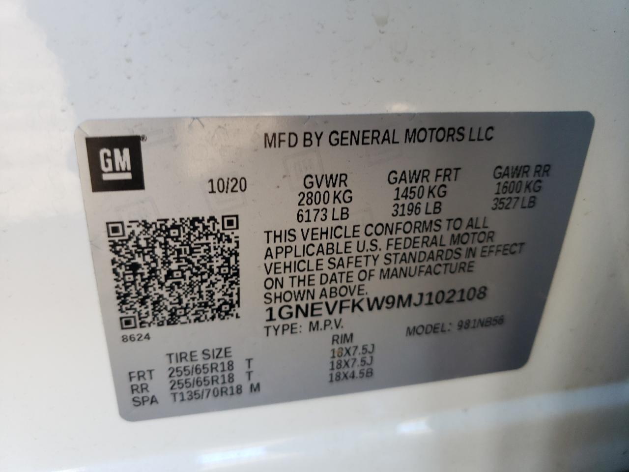 CHEVROLET TRAVERSE LS