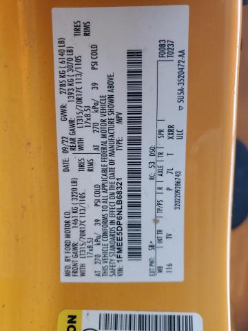 2022 FORD BRONCO BAS - 1FMEE5DP6NLB68321