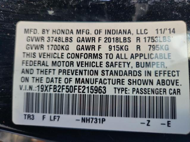 2015 HONDA CIVIC LX #3270026987