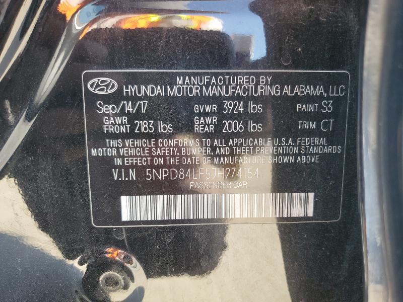 2018 HYUNDAI ELANTRA SE - 5NPD84LF5JH274154