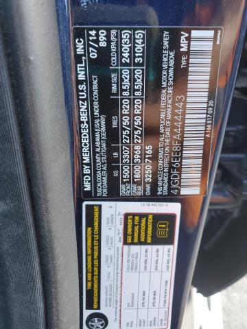 2015 MERCEDES-BENZ GL 450 4MA 4JGDF6EE8FA444443