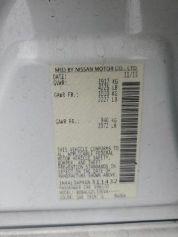 2016 NISSAN ALTIMA 2.5 - 1N4AL3APXGN311432