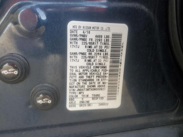 2016 NISSAN ROGUE S - JN8AT2MTXGW000921