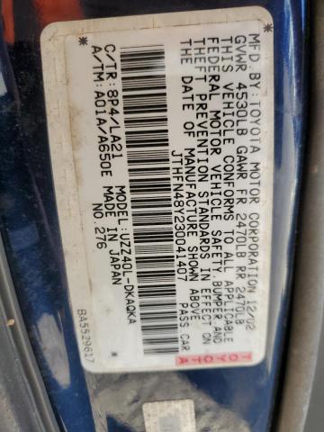 2003 LEXUS SC 430 #3287662015