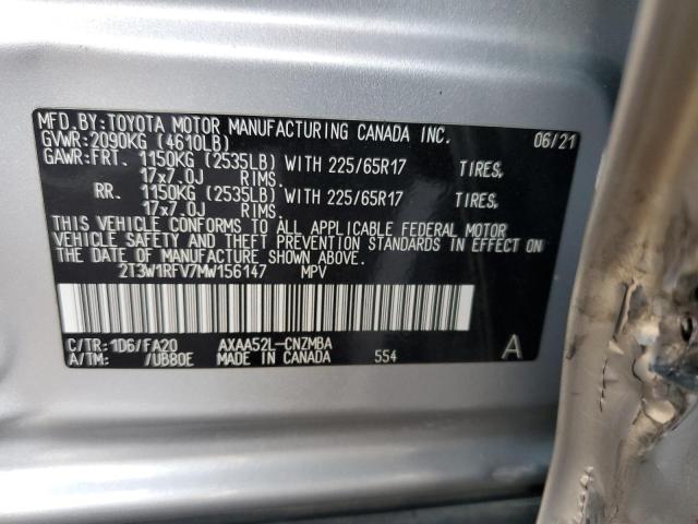 2021 TOYOTA RAV4 XLE #3303937707